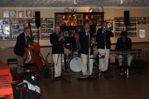 Mardi Gras Band seen here at Farnborough Jazz Club, Kent, UK on 7th November 2014. Literally so much dancing, just like the song. Photo by Mike Witt.