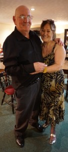 Diane & Keith Grant, promoters of Farnborough Jazz Club,Kent, UK, 3rd July 2015 with Laurie Chescoe's Reunion Jazz Band. Photo by Krystof Jelinek (from the Czech Republic).