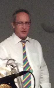 Rob Pearce - trombone player leader of Reserve La Jazz Band
